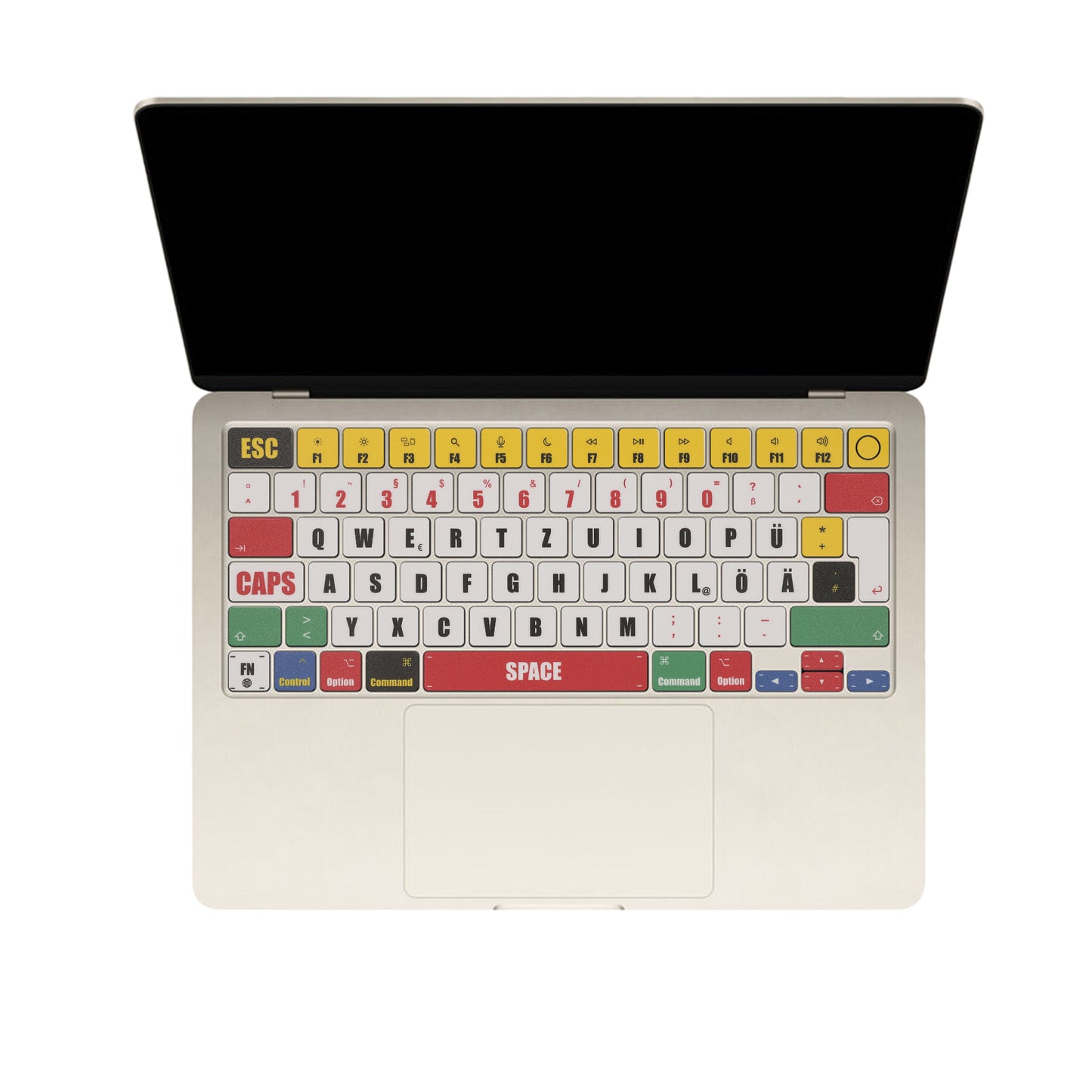 DE QWERTZ Tastatur Sticker