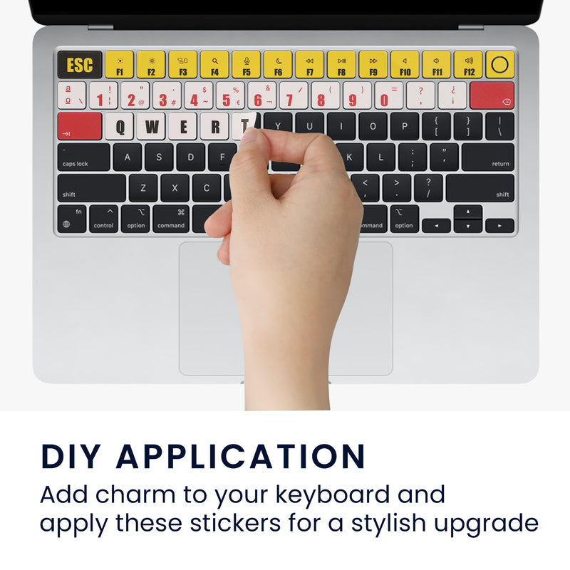 DE QWERTZ Tastatur Sticker