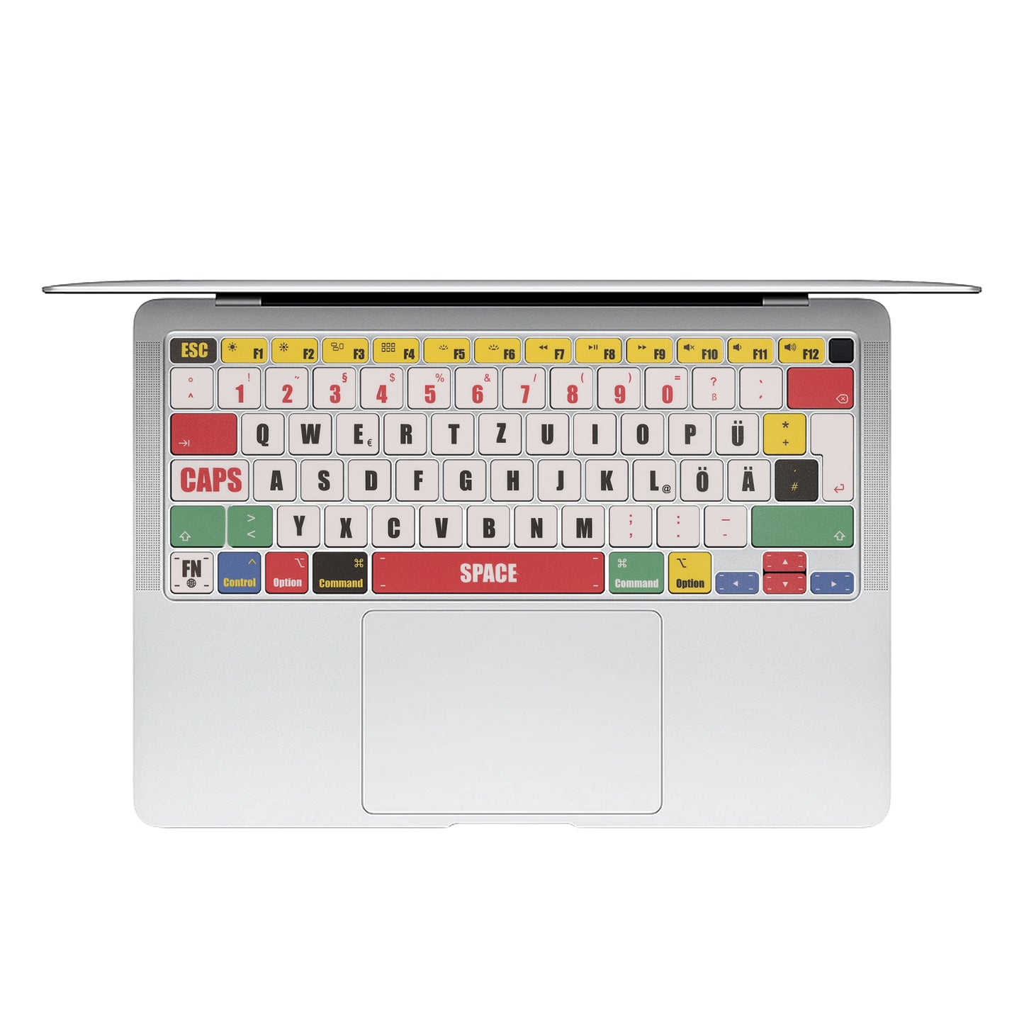 kwmobile Tastatur Aufkleber kompatibel mit Apple MacBook Air 13 M1 (A2337) Keyboard Sticker für Deutsche QWERTZ Tastatur