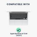 kwmobile Tastatur Aufkleber kompatibel mit Apple MacBook Air 13 M1 (A2337) Keyboard Sticker für Deutsche QWERTZ Tastatur