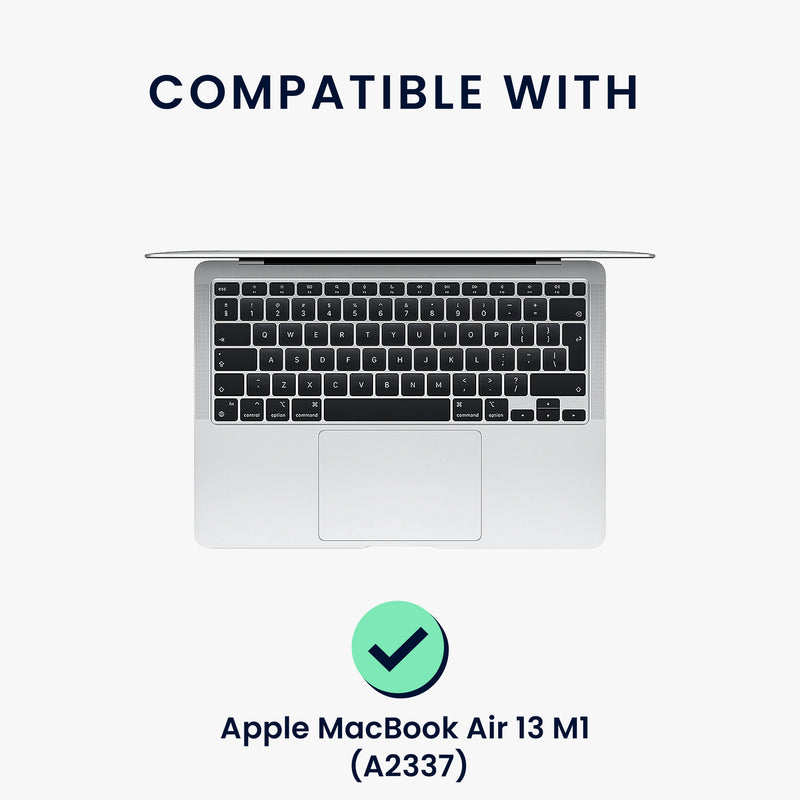 kwmobile Tastatur Aufkleber kompatibel mit Apple MacBook Air 13 M1 (A2337) Keyboard Sticker für Deutsche QWERTZ Tastatur