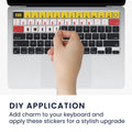 kwmobile Tastatur Aufkleber kompatibel mit Apple MacBook Air 13 M1 (A2337) Keyboard Sticker für Deutsche QWERTZ Tastatur