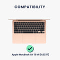 kwmobile Tastatur Aufkleber Englisch kompatibel mit Apple MacBook Air 13 M1 (A2337) Keyboard Sticker