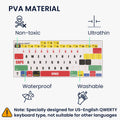 kwmobile Tastatur Aufkleber Englisch kompatibel mit Apple MacBook Air 13 M1 (A2337) Keyboard Sticker