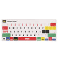 kwmobile Tastatur Aufkleber Englisch kompatibel mit Apple MacBook Pro 13.3 M1 M2 (A2289 / A2251 / A2338) Keyboard Sticker - Farb-Aufkleber für US QWERTY Tastatur - Mehrfarbig Mehrfarbig  [dsg01]