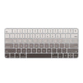 kwmobile Tastatur Aufkleber Englisch kompatibel mit Apple Magic Keyboard Wireless Keyboard Sticker - Aufkleber für US QWERTY Tastatur - Weiß Grau Schwarz Weiß  [dsg02]
