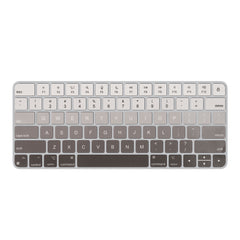kwmobile Tastatur Aufkleber Englisch kompatibel mit Apple Magic Keyboard Wireless Keyboard Sticker - Aufkleber für US QWERTY Tastatur - Weiß Grau Schwarz Weiß  [dsg02]