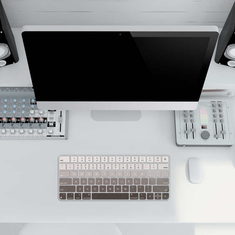 kwmobile Tastatur Aufkleber Englisch kompatibel mit Apple Magic Keyboard Wireless Keyboard Sticker