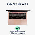 kwmobile Tastatur Aufkleber Spanisch kompatibel mit Apple MacBook Air 13" 2018 2019 2020 A1932 Keyboard Sticker Farb-Aufkleber für ES QWERTY Tastatur