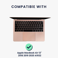 kwmobile Tastatur Aufkleber Spanisch kompatibel mit Apple MacBook Air 13’’ 2018 2019 2020 A1932 Keyboard Sticker