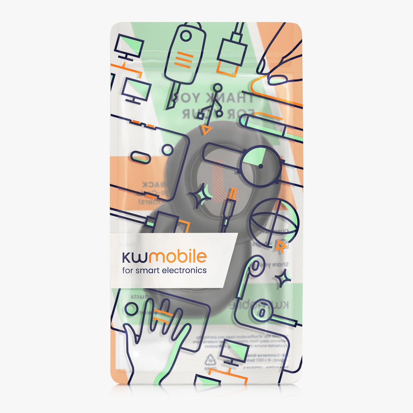 kwmobile Ohr Polster für JBL Quantum 300 Kopfhörer Ersatzteile Over Ear Headphones
