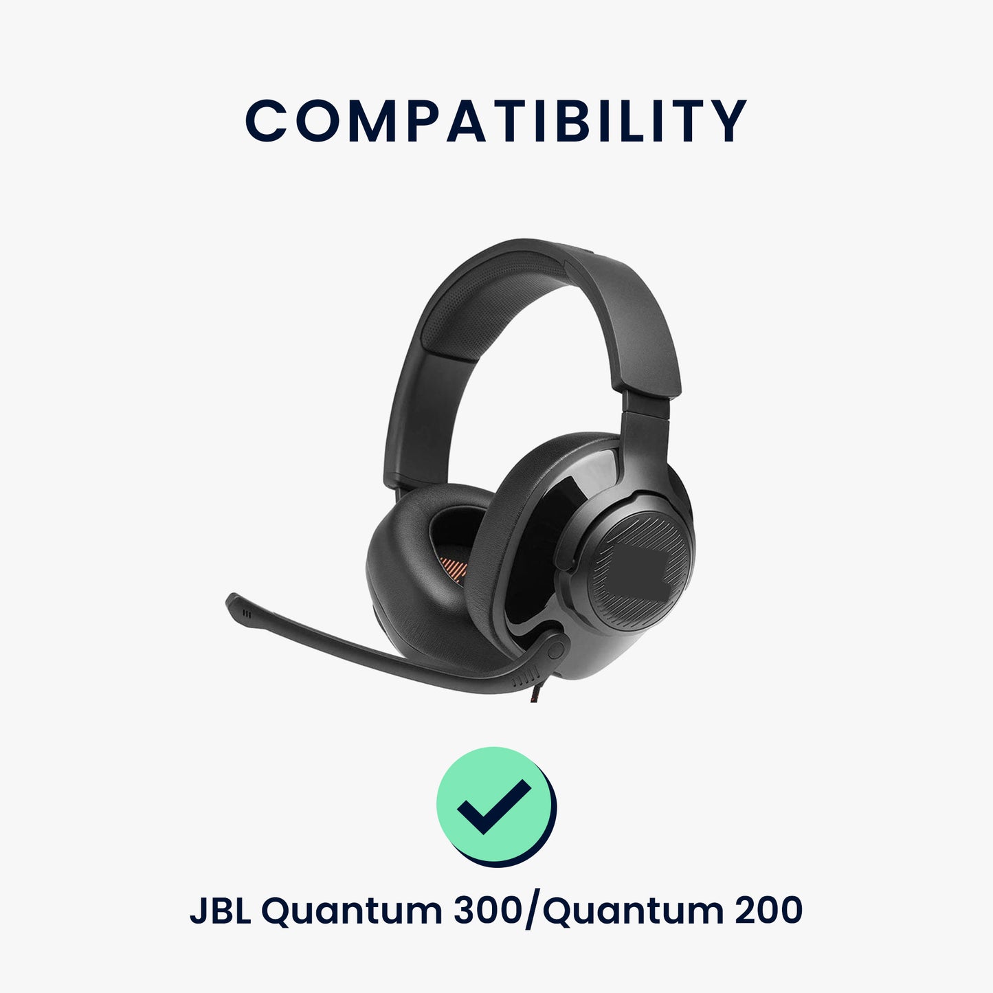 kwmobile Ohr Polster für JBL Quantum 300 Kopfhörer Ersatzteile Over Ear Headphones