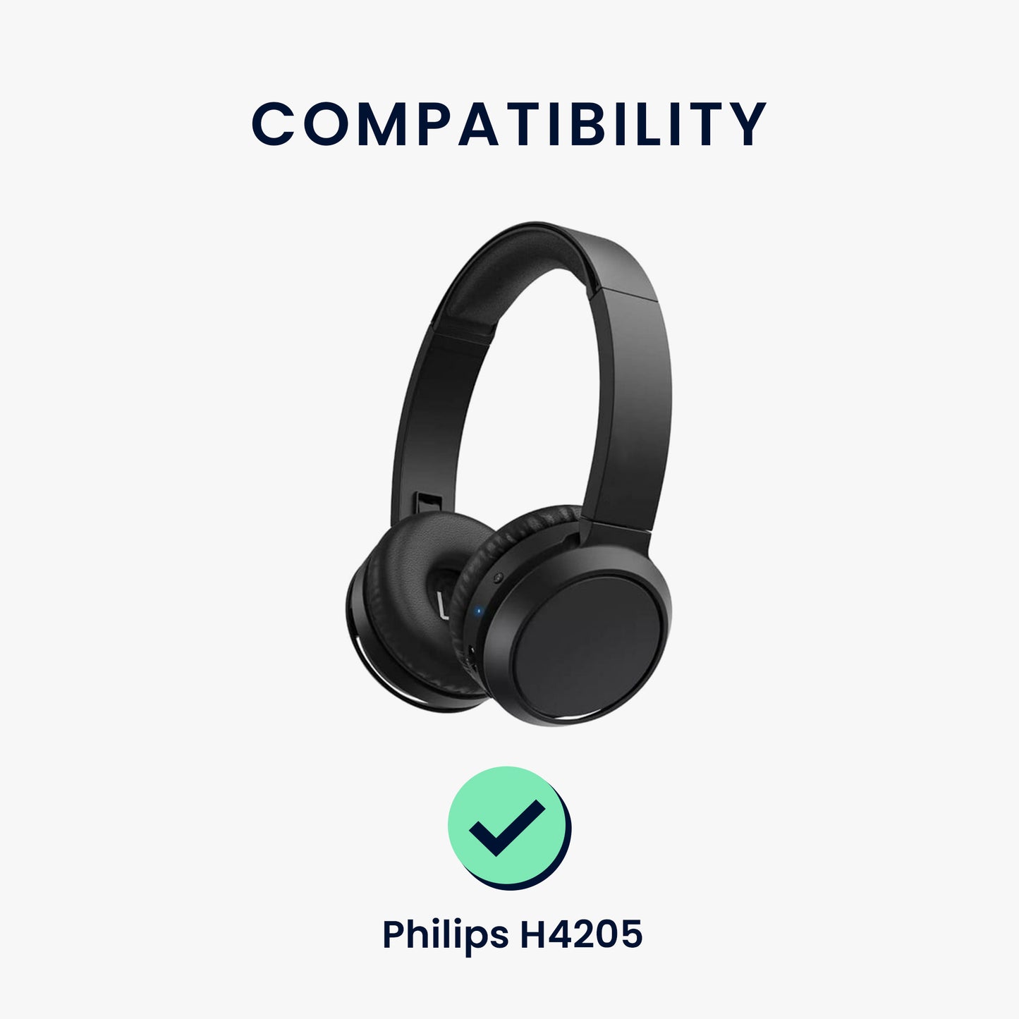 kwmobile Ohr Polster für Philips H4205 Kopfhörer Ersatzteile Over Ear Headphones