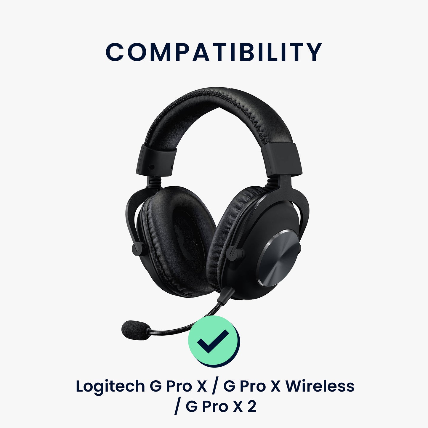 kwmobile Kunstleder Ohr Polster für Logitech G Pro X / G Pro X Wireless / G Pro X 2 Ohrpolster Ersatz Ohrpolster Kopfhörer Ersatzteile Kopfhörer Ersatzpolster mit Cooling Effekt