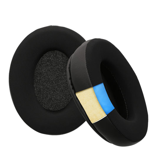 kwmobile 2x Kunstleder Ohr Polster für Sony WH-CH700N / WH-XB900N / WH-CH710N / WH-CH720N / MDR-10R Ohrpolster - Ersatz Ohrpolster - Kopfhörer Ersatzteile - Kopfhörer Ersatzpolster mit Cooling Effekt Schwarz  