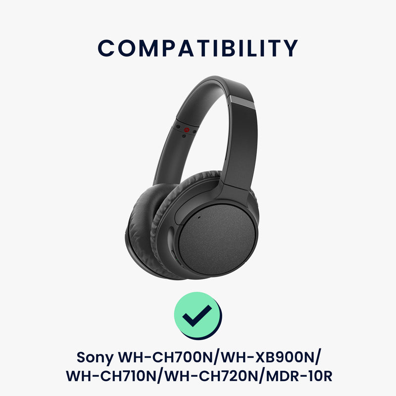 kwmobile Ohr Polster für Sony WH-CH700N / WH-XB900N / WH-CH710N / WH-CH720N / MDR-10R Ohrpolster Ersatzteile mit Cooling Effekt