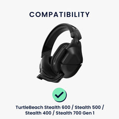 2x Ohrpolster für TurtleBeach Stealth 600 / Stealth 500 / Stealth 400 / Stealth 700 Gen 1 - Schwarz - Sonstiges