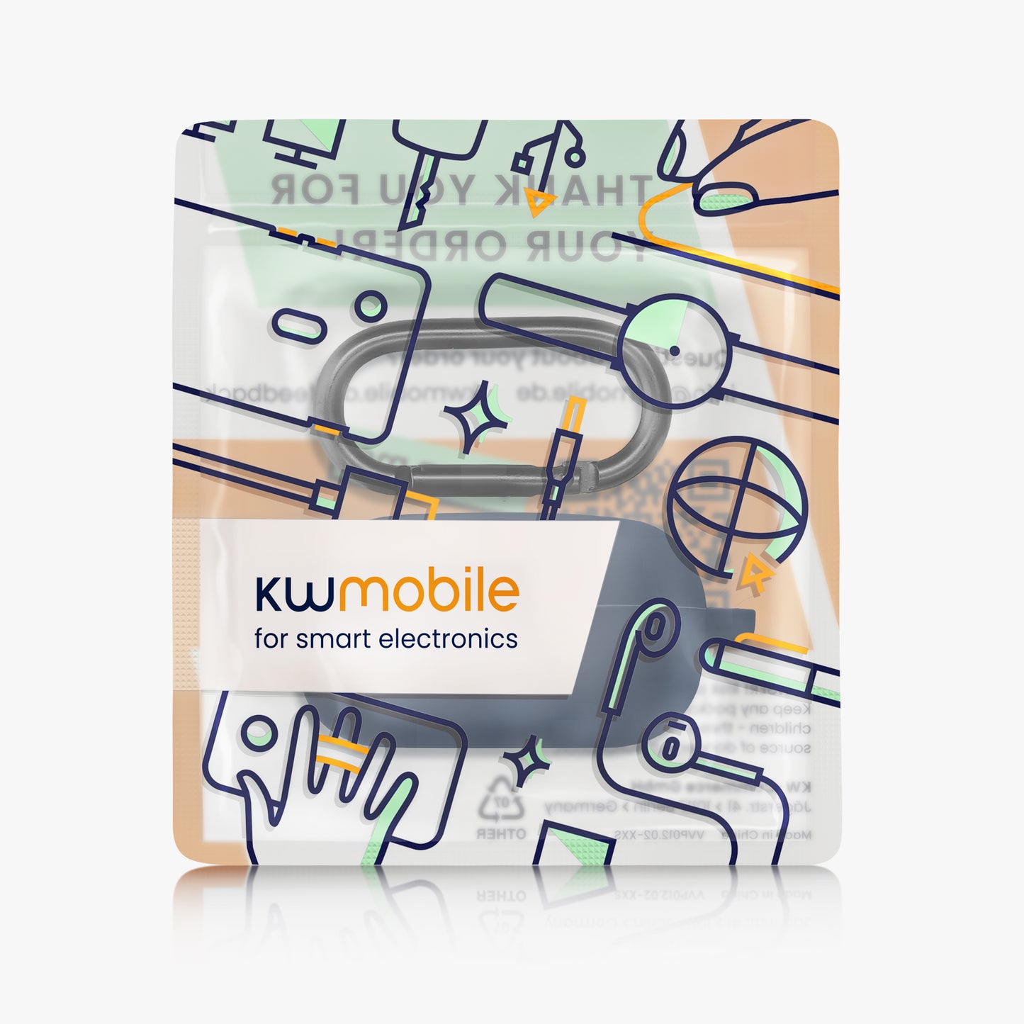 kwmobile Hülle kompatibel mit Samsung Galaxy Buds FE Kopfhörer Schutzhülle Etui Case Cover Schoner