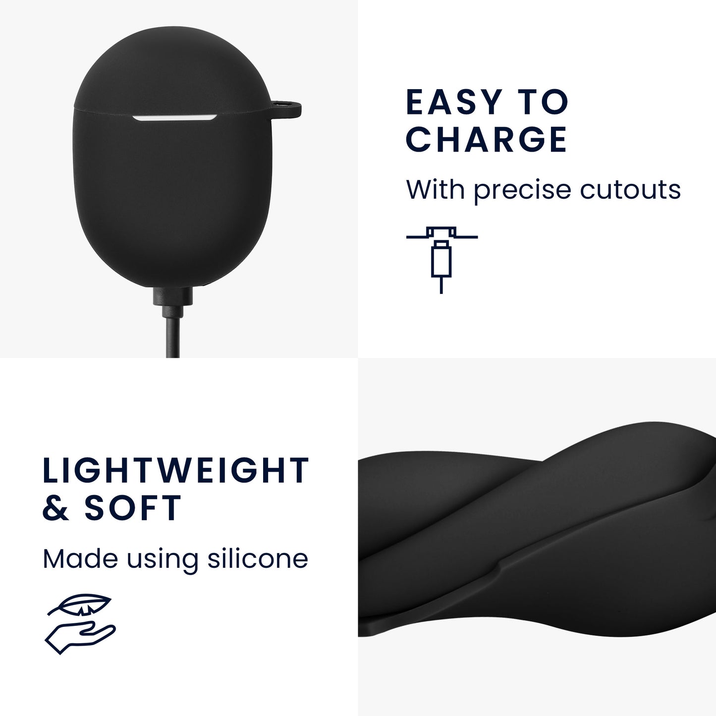 kwmobile Hülle kompatibel mit Google Pixel Buds A Series Hülle - Kopfhörer Case - Schutzhülle