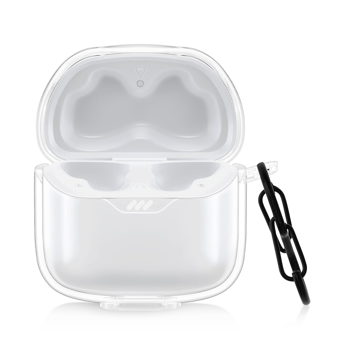 kwmobile Hülle für JBL Tune Flex Case - TPU Silikon Schutzhülle - Kopfhörer Cover - Transparent Transparent  