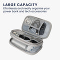 kwmobile Powerbank Schutzhülle kompatibel mit Anker PowerCore 20000 / 20100 / 10000 / 13000 mAh Hülle - Case Tasche für mobiles Ladegerät - 17,5 x 8 cm Innenmaße