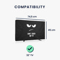 kwmobile 32" TV Abdeckung Outdoor Fernseher Hülle Bildschirmschutz Schutzhülle wetterfest