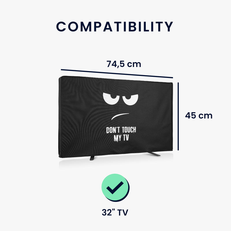 kwmobile 32" TV Abdeckung Outdoor Fernseher Hülle Bildschirmschutz Schutzhülle wetterfest
