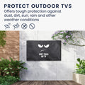 kwmobile 32" TV Abdeckung Outdoor Fernseher Hülle Bildschirmschutz Schutzhülle wetterfest