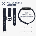 kwmobile Uhrenarmband für Samsung Galaxy Watch 6 / Watch 6 Classic - Fitnesstracker Band Set - Ersatzarmband Smartwatch