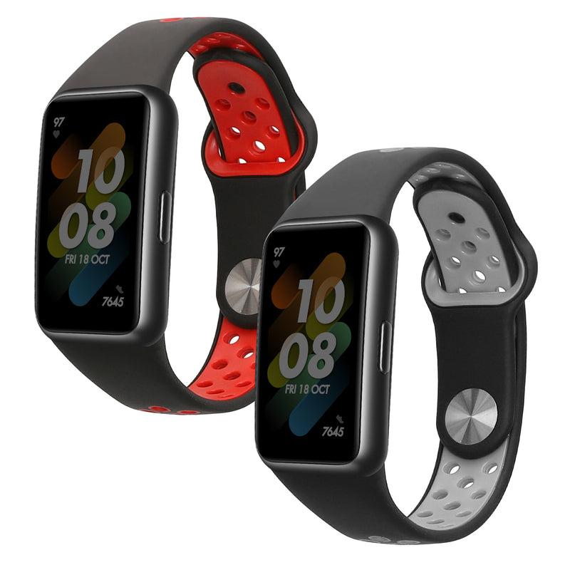kwmobile Uhrenarmband für Huawei Band 6 & 6 Pro / Honor Band 7 & 6 Armband Fitnesstracker Band Set Ersatzarmband Smartwatch