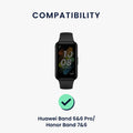 kwmobile Uhrenarmband für Huawei Band 6 & 6 Pro / Honor Band 7 & 6 Armband Fitnesstracker Band Set Ersatzarmband Smartwatch
