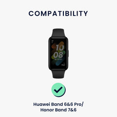 kwmobile Uhrenarmband für Huawei Band 6 & 6 Pro / Honor Band 7 & 6 Armband Fitnesstracker Band Set Ersatzarmband