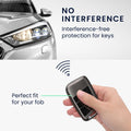 kwmobile Autoschlüssel Hülle kompatibel mit VW 3-Tasten Autoschlüssel (nur Keyless Go) - Schlüsselhülle Silikon Cover