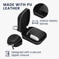 kwmobile In-Ear Kopfhörer Case kompatibel mit in-ear Headphones Hülle - Headphones Schutzhülle aus Kunstleder - Innenmaße 6 x 5 cm