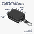 kwmobile In-Ear Kopfhörer Case kompatibel mit in-ear Headphones Hülle - Headphones Schutzhülle aus Kunstleder - Innenmaße 6 x 5 cm