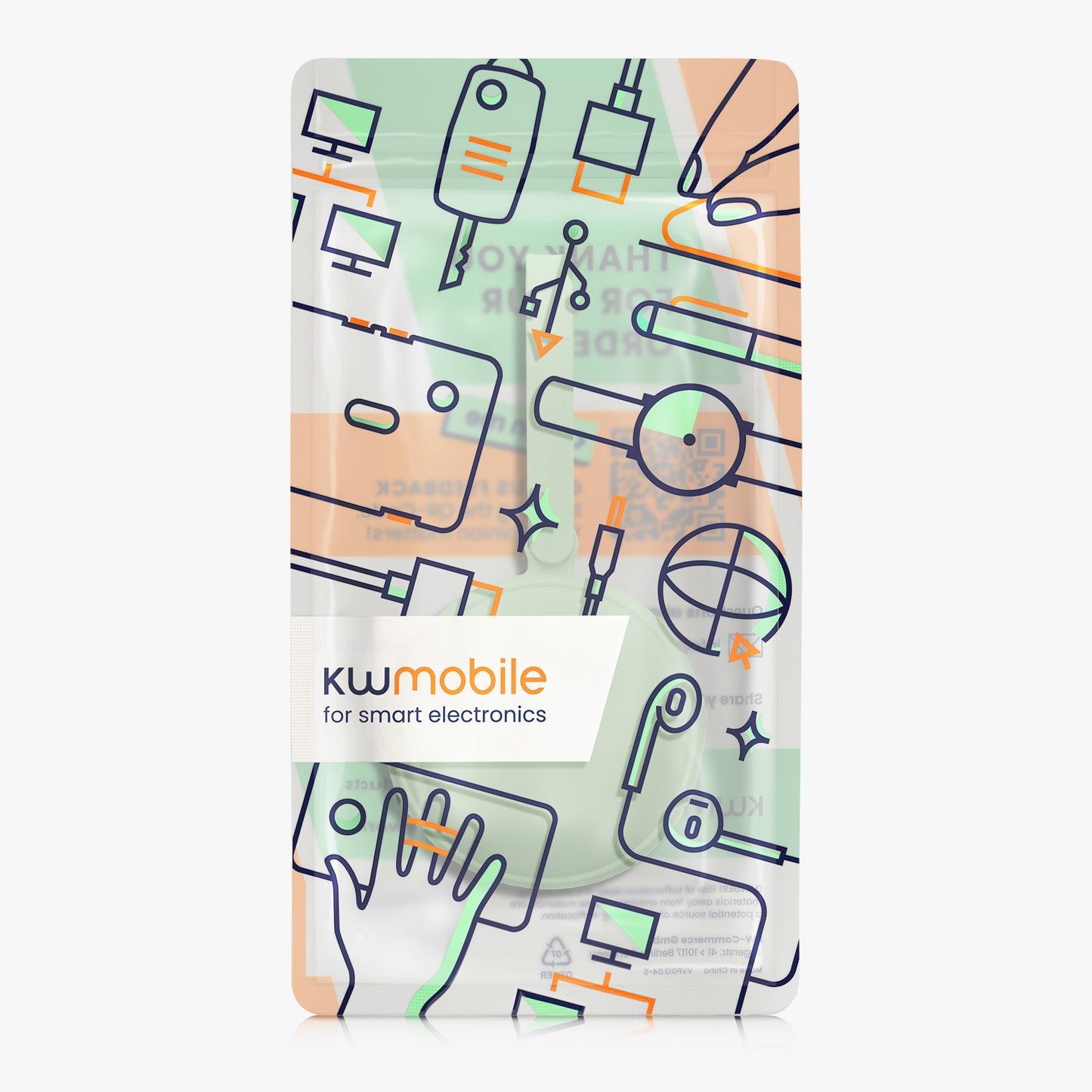 kwmobile In-Ear Kopfhörer Case kompatibel mit in-ear Headphones Hülle - Innenmaße 8 x 8 cm