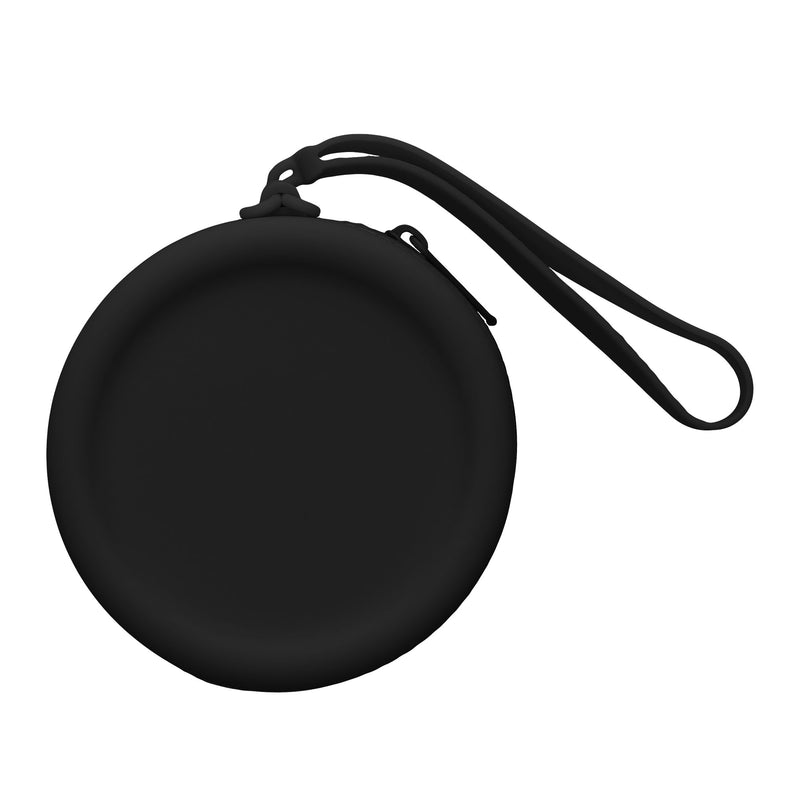 kwmobile In-Ear Kopfhörer Case kompatibel mit in-ear Headphones Hülle - Headphones Schutzhülle aus Silikon - Innenmaße 7 x 7 cm - Schwarz Schwarz  