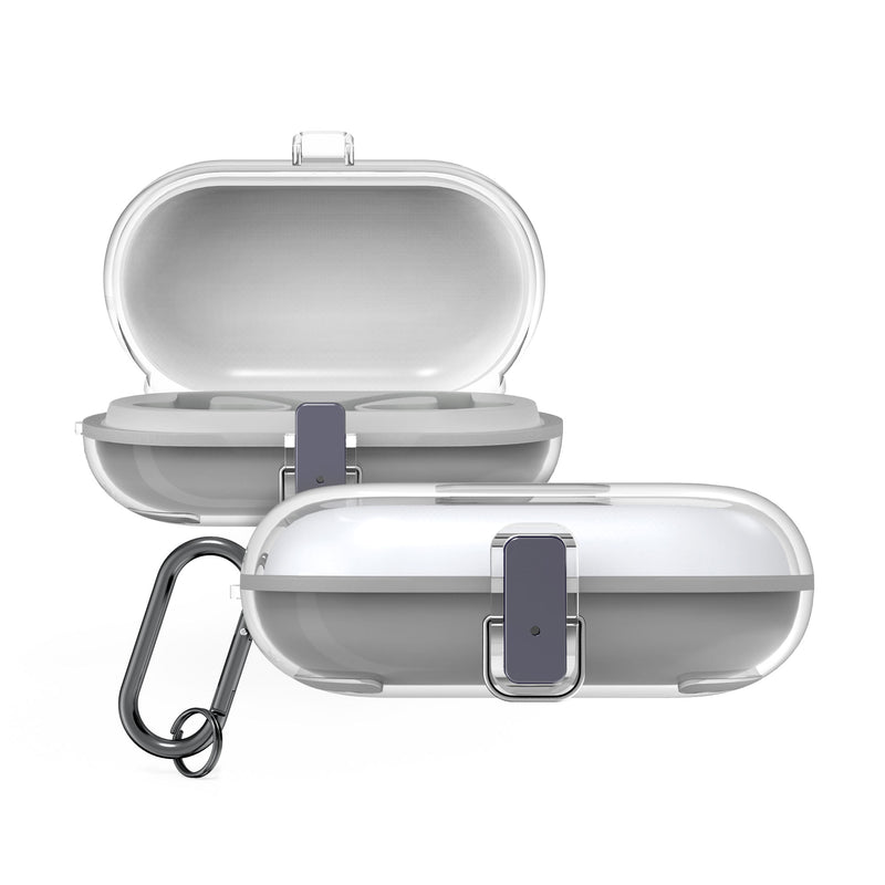 kwmobile Hülle kompatibel mit TOZO Open Buds - Hardcover Schutzhülle Etui Case Cover Kopfhörer - Transparent Transparent  [dsg01]