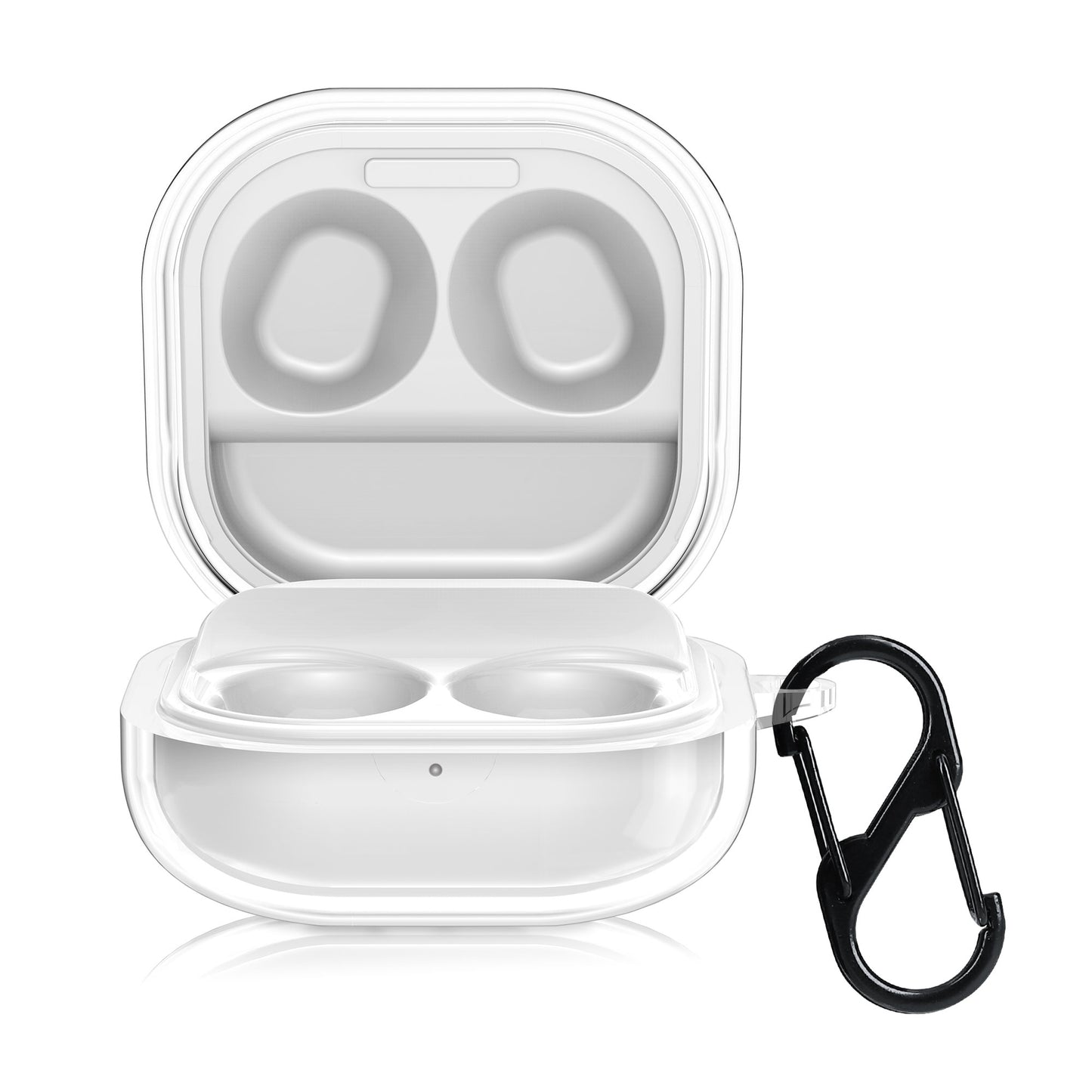 kwmobile Hülle für Samsung Galaxy Buds FE Case - TPU Silikon Schutzhülle - Kopfhörer Cover - Transparent Transparent  