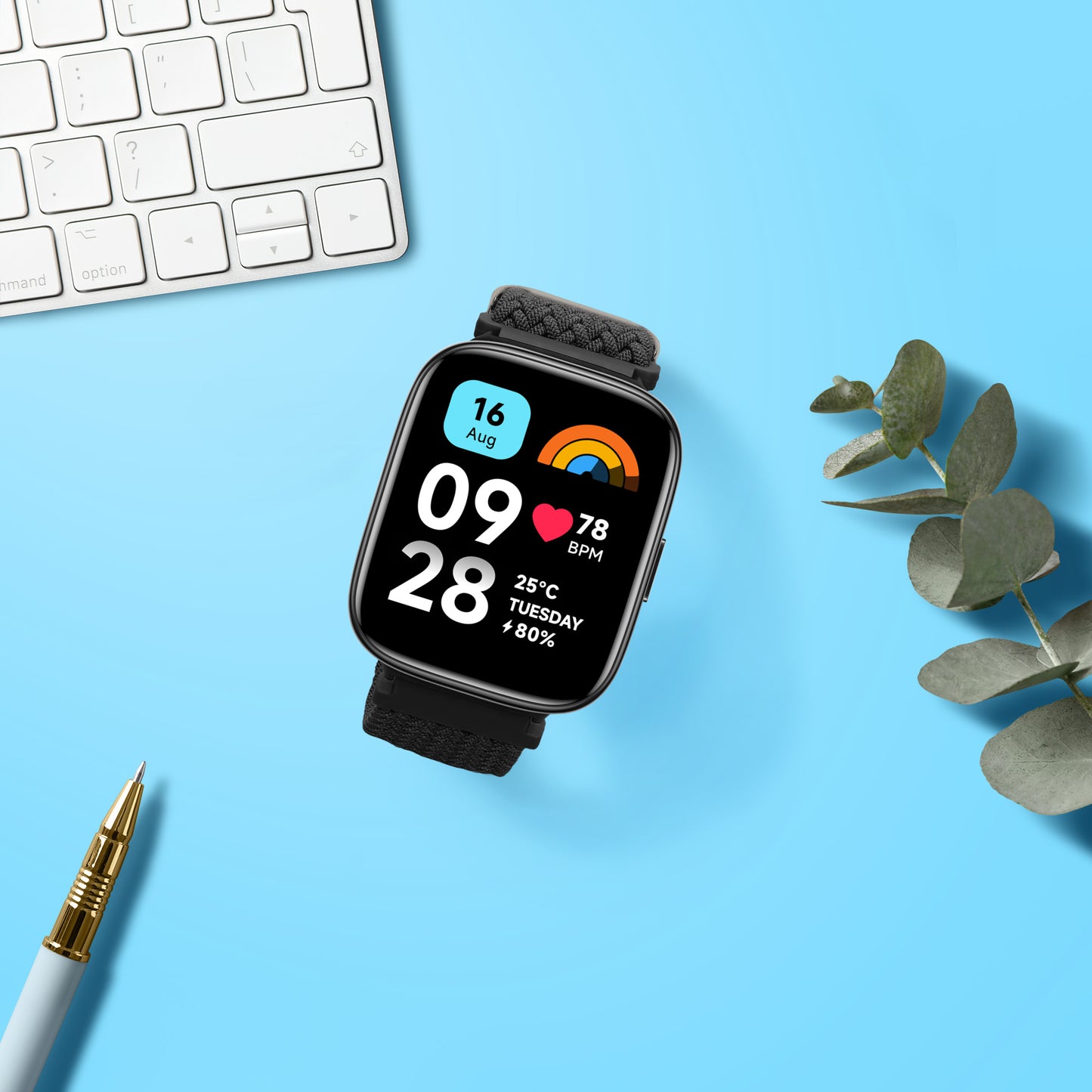 kwmobile Armband kompatibel mit Xiaomi Redmi Watch 3 Active Fitnesstracker Sportarmband Band - Innenmaße von 14 - 22 cm