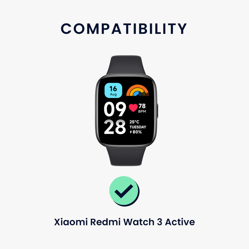 kwmobile Armband kompatibel mit Xiaomi Redmi Watch 3 Active Fitnesstracker Sportarmband Band - Innenmaße von 14 - 22 cm