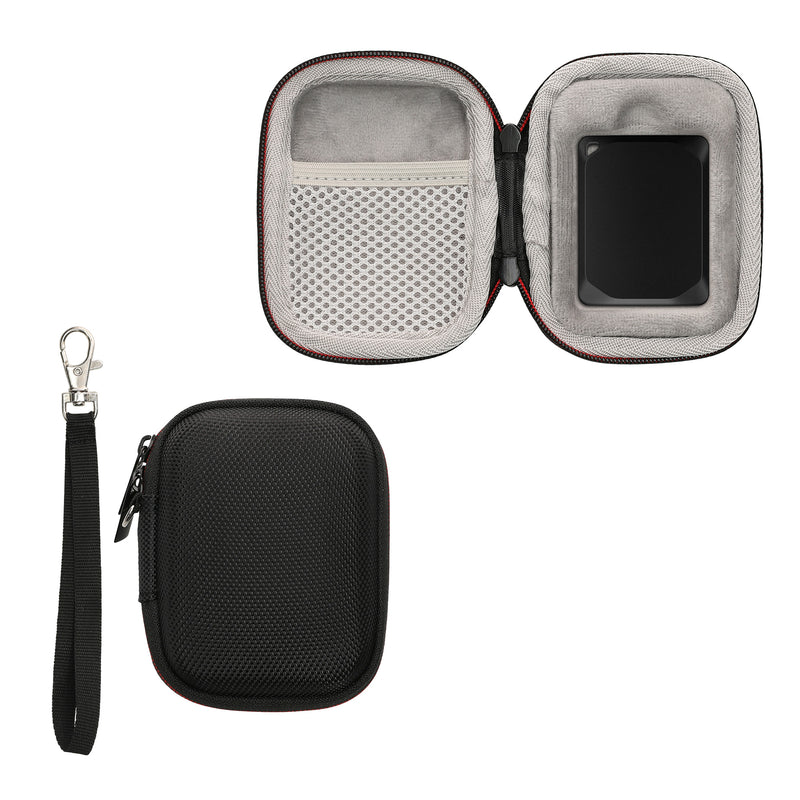 kwmobile Hülle kompatibel mit Crucial X10 Pro SSD / Crucial X9 Pro SSD SSD Festplatte Case Tasche für portable SSD Tragetasche mit Schlaufe
