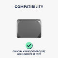 Tasche für Crucial X9 Pro / X10PRO / X6 / WD Elements SE 1T 2T