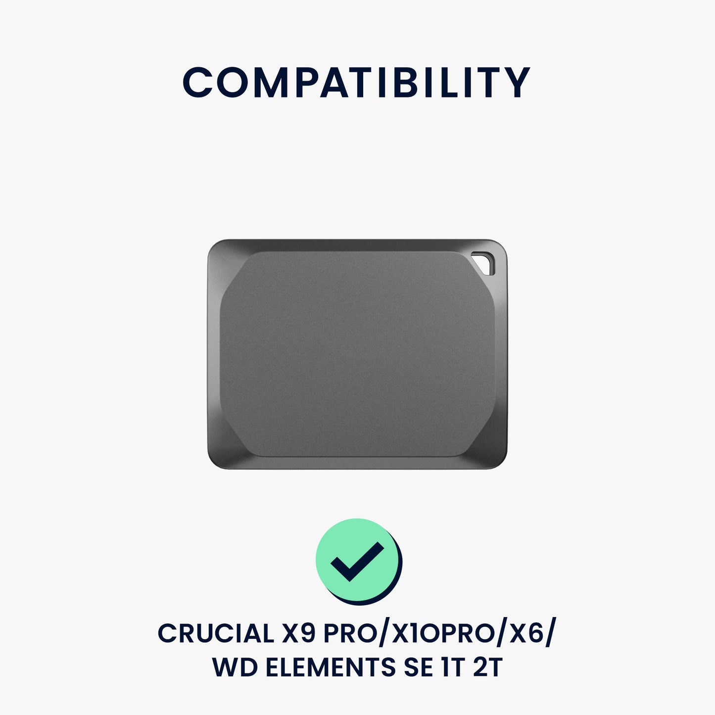Tasche für Crucial X9 Pro / X10PRO / X6 / WD Elements SE 1T 2T