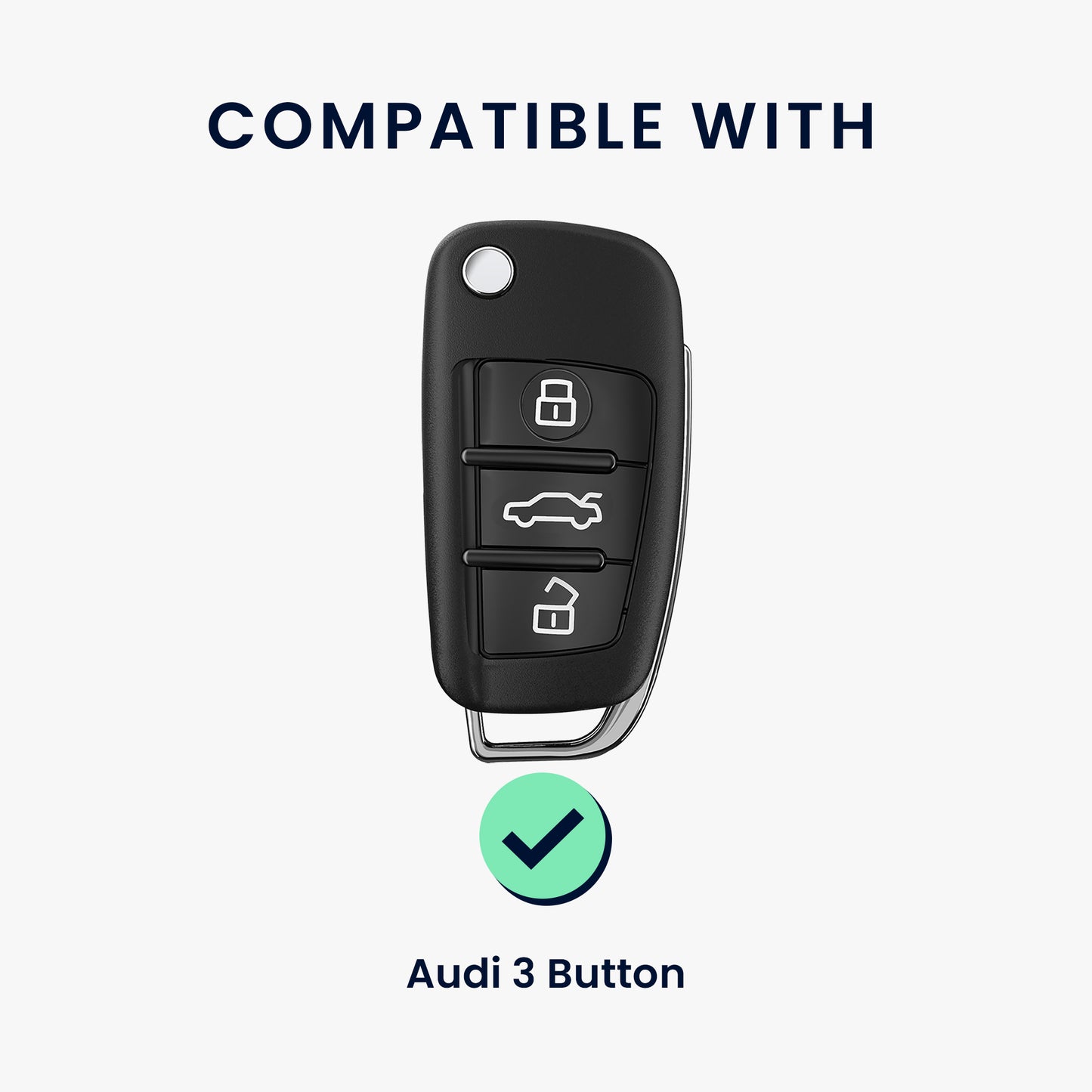 Hülle für Audi 3-Tasten Klappschlüssel
