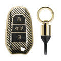 Hülle für Peugeot Citroen 3-Tasten Smartkey Autoschlüssel (nur Keyless Go)