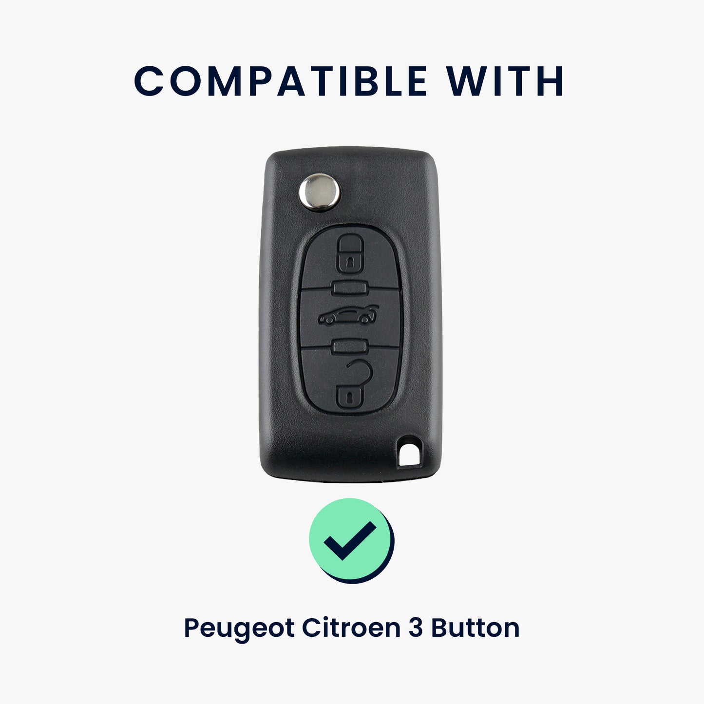Hülle für Peugeot Citroen 3-Tasten Autoschlüssel