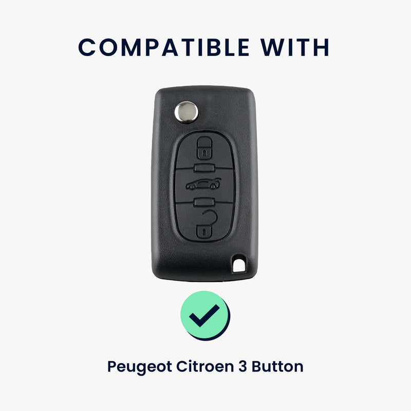 Hülle für Peugeot Citroen 3-Tasten Autoschlüssel