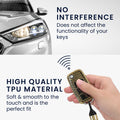 kwmobile Autoschlüssel Hülle kompatibel mit VW Skoda Seat 3-Tasten Autoschlüssel Hülle - Schlüsselhülle mit Key Ring Anhänger - Cover