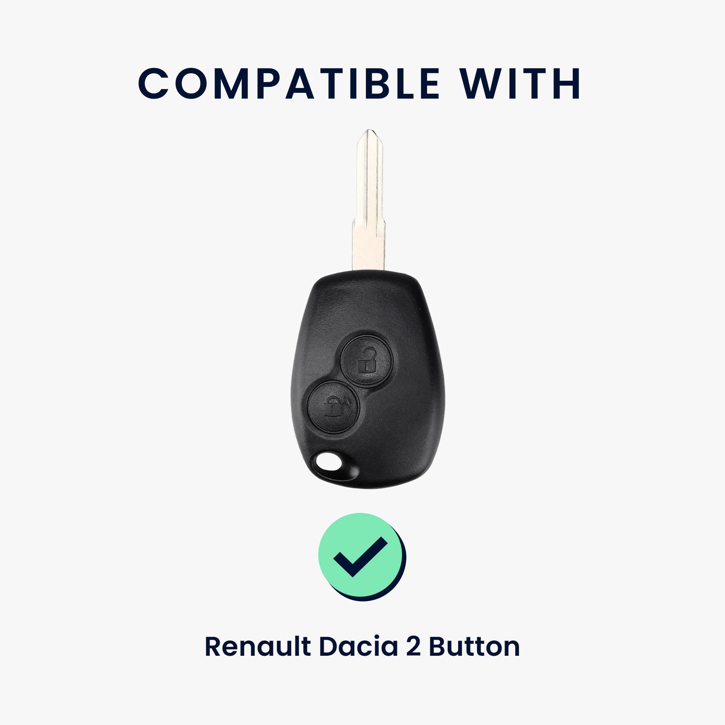 Hülle für Renault Dacia 2-Tasten Autoschlüssel